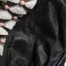 Pre Owned Fendi Grey Limited Edition Beaded Spy Bag