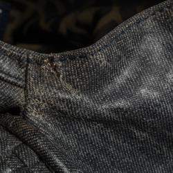 Pre Owned Fendi Grey Limited Edition Beaded Spy Bag