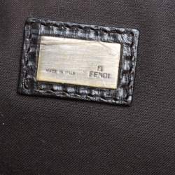 Pre Owned Fendi Tobacco Zucca Canvas B Bis Shoulder Bag 