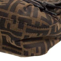 Pre Owned Fendi Tobacco Zucca Canvas B Bis Shoulder Bag 