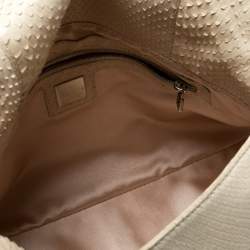 Pre Owned Fendi Cream Python Mamma Forever Shoulder Bag
