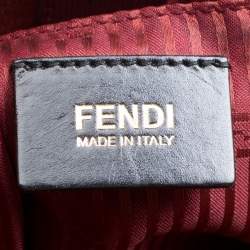 Pre Owned Fendi Red Leather Medium 2jours Tote