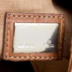 Fendi Brown Crocodile Spy Hobo