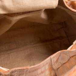 Fendi Brown Crocodile Spy Hobo