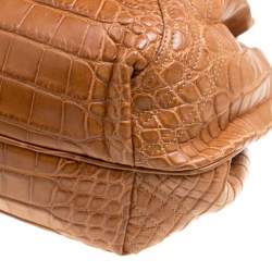 Fendi Brown Crocodile Spy Hobo