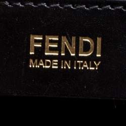 Pre Owned Fendi Black Leather Medium 2jours Tote