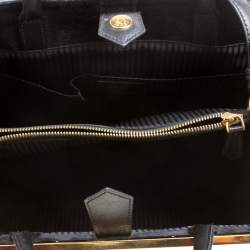 Pre Owned Fendi Black Leather Medium 2jours Tote