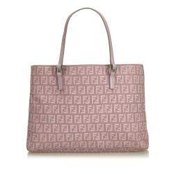 مملوكة مسبقًا حقيبة يد فندي كانفاس زوكينو بنفسجي