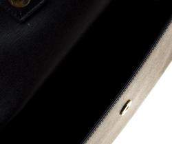 Pre Owned Fendi Black Textured Leather Small Demi Jour Top Handle Bag