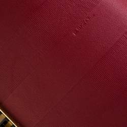 Pre Owned Fendi Red Leather Large Claudia Shoulder Bag 