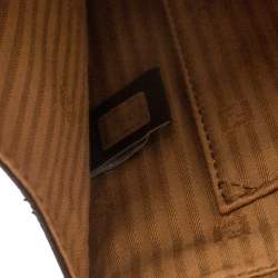 Pre Owned Fendi Tri Color Textured Leather Small Demi Jour Top Handle Bag