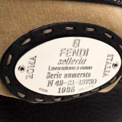 Pre Owned Fendi Black Leather Shoulder Bag