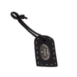 Pre Owned Fendi Black Leather Shoulder Bag