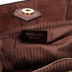 Pre Owned Fendi Old Rose Leather Medium 2jours Tote