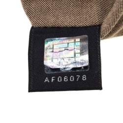 Pre Owned Fendi Gold Holographic Textured Leather Spy Bag