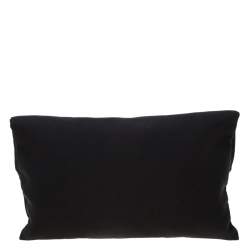 Pre Owned Fendi Black Zucca Fabric Fold Over Clutch 