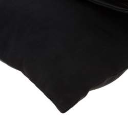 Pre Owned Fendi Black Zucca Fabric Fold Over Clutch 