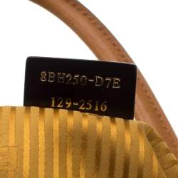 Pre Owned Fendi Caramel Brown Leather Medium 2jours Tote