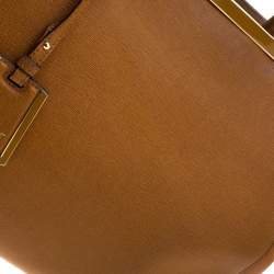 Pre Owned Fendi Caramel Brown Leather Medium 2jours Tote