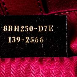 Pre Owned Fendi Burgundy Leather Medium 2Jours Tote