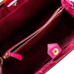 Pre Owned Fendi Burgundy Leather Medium 2Jours Tote