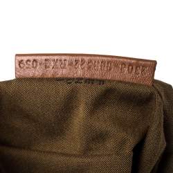 Pre Owned Fendi Tan Leather Mamma Baguette Bag