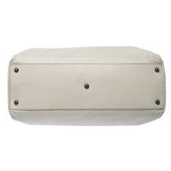 Pre Owned Fendi Off White Leather Large Peekaboo Top Handle Bag