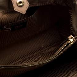 Pre Owned Fendi Beige Leather Medium 2Jours Tote