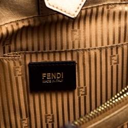 Pre Owned Fendi Beige Leather Medium 2Jours Tote