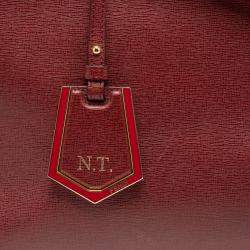 مملوكة مسبقًا Fendi Burgundy Leather Medium 2jours Tote
