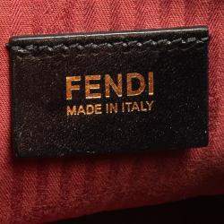 مملوكة مسبقًا Fendi Burgundy Leather Medium 2jours Tote