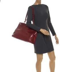 Fendi Red Crocodile Large Peekaboo Top Handle Bag