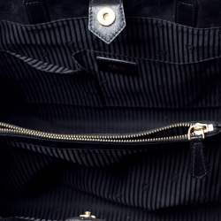 Pre Owned Fendi Black Leather Medium 2Jours Tote
