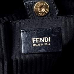 Pre Owned Fendi Black Leather Medium 2Jours Tote