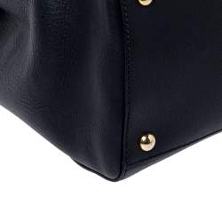 Pre Owned Fendi Black Leather Medium 2Jours Tote