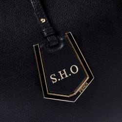 Pre Owned Fendi Black Leather Medium 2Jours Tote