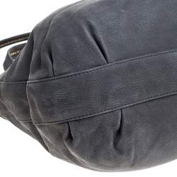 Pre Owned Fendi Grey Nubuck Leather Hobo