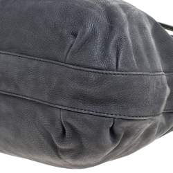 Pre Owned Fendi Grey Nubuck Leather Hobo