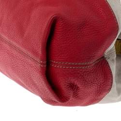 Pre Owned Fendi Multicolor Canvas and Leather 2Bag Colorblock Shoulder Bag