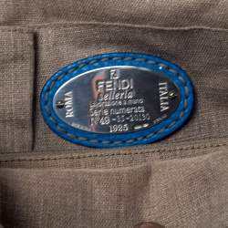 Pre Owned Fendi Multicolor Canvas and Leather 2Bag Colorblock Shoulder Bag