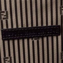 Pre Owned Fendi Multicolor Textured Leather Miss Marple Top Handle Bag