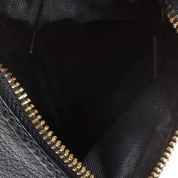 Pre Owned Fendi Black Leather Mini Front Pocket Bag