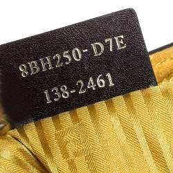 Pre Owned Fendi Yellow Leather Medium 2jours Tote