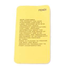 Pre Owned Fendi Tricolor Textured Leather Small Demi Jour Top Handle Bag