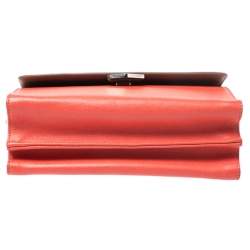 Pre Owned Fendi Tricolor Textured Leather Small Demi Jour Top Handle Bag