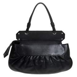 Fendi Black Leather To You Convertible Clutch 