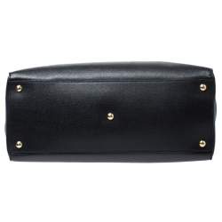 Pre Owned Fendi Black Leather Medium 2Jours Tote