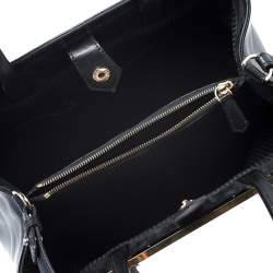 Pre Owned Fendi Black Leather Medium 2Jours Tote