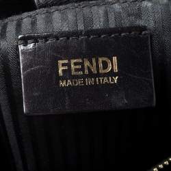 Pre Owned Fendi Black Leather Medium 2Jours Tote