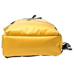 Pre Owned Fendi Yellow/Black Nylon/Leather and Fur Monster Backpack